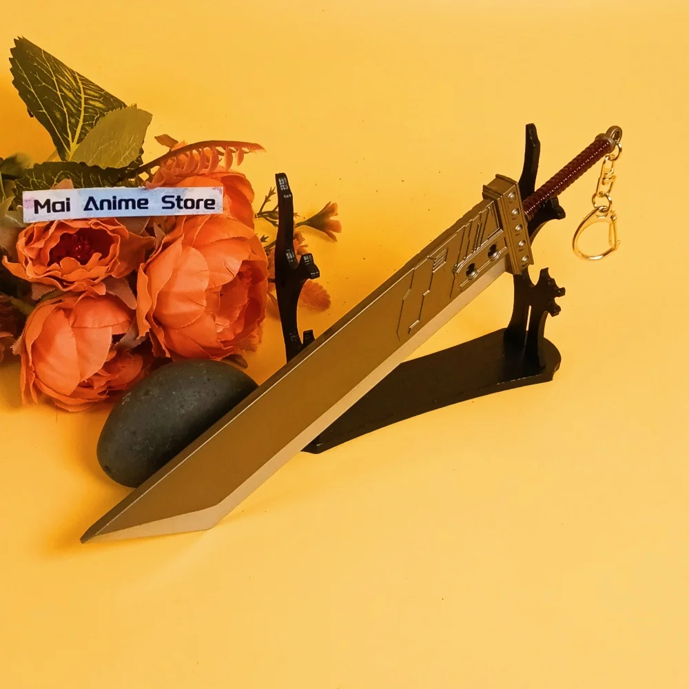 8.6인치 메탈 파이널 판타지 카타나 블레이드 듀란달 검 오리지널 사무라이 애니메이션 닌자 나이프 실물 크기 일본 카타나 장난감 선물