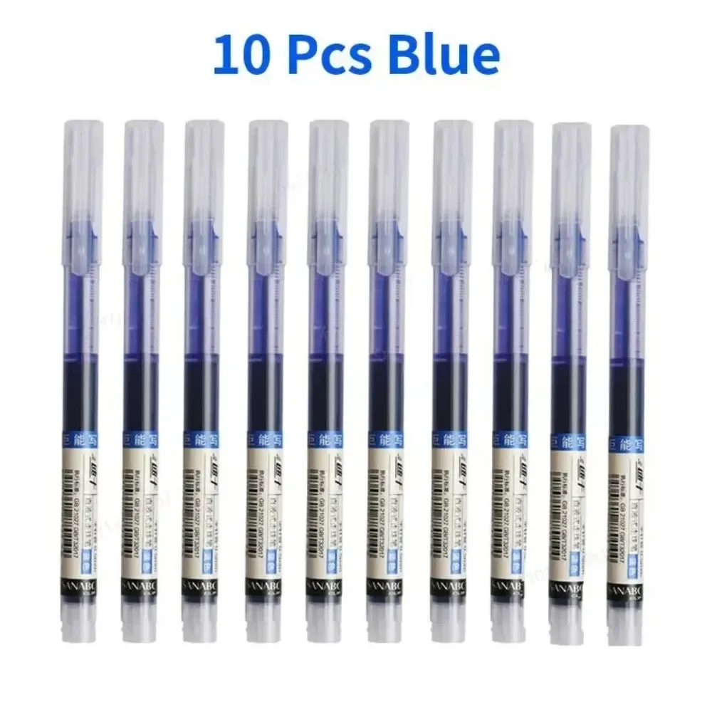 Neue 10Pcs Hohe Qualität Nadel Typ Gel Stifte Gerade Flüssigkeit Kugelschreiber Kawaii Schreibwaren Schule Bürobedarf Schreiben – Detail 10