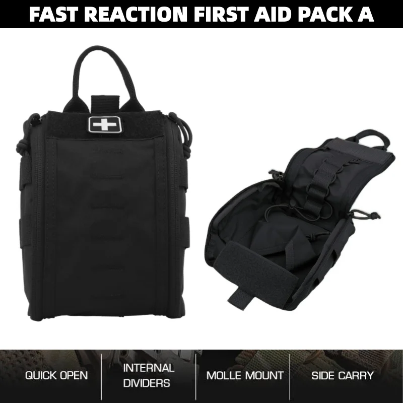 

Rapid-Access Emergency Kit A | Compact First Aid Organizer | EDC First Aid Pouch for Outdoor