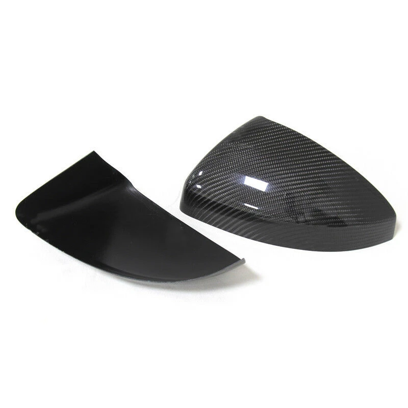 Carbon Fiber Mirror Cover For MK3 R8 TT TTS 2015+ Add On Non Lamp Car Exterior Rear View Cap Rearview Reverse Shell Case