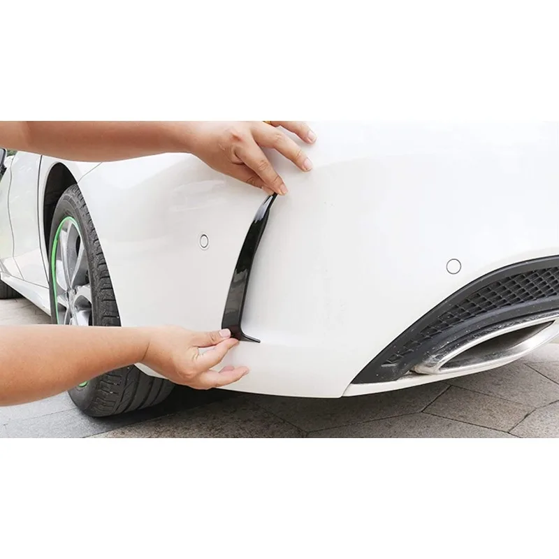 Exterior Rear Bumper Spoiler Lower Side Air Vent Frame Cover for Mercedes Benz C-Class W205 2015-2018 W/AMG (Sedan Version)