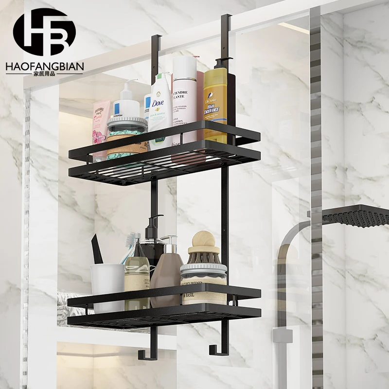 Bathroom Storage Rack No Drill Shelves Wall Mount Corner Shelf Shower Holder For WC Shampoo Organizer Bathroom Accessories