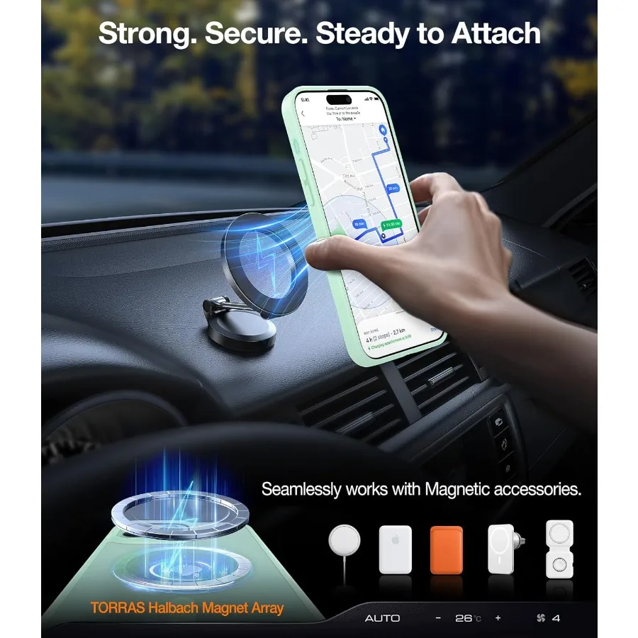 반투명 녹색 자석 케이스, 아이폰 15용 매그세이프 호환, 군사 등급 낙하 보호, 견고한 A