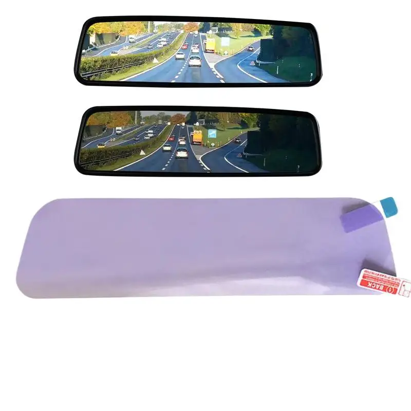 Rearview Mirror Sticker Car Interior Mirror Film Rearview Mirror Anti Fog Film Auto Night Reversing Glare Protection Sticker   ﻿