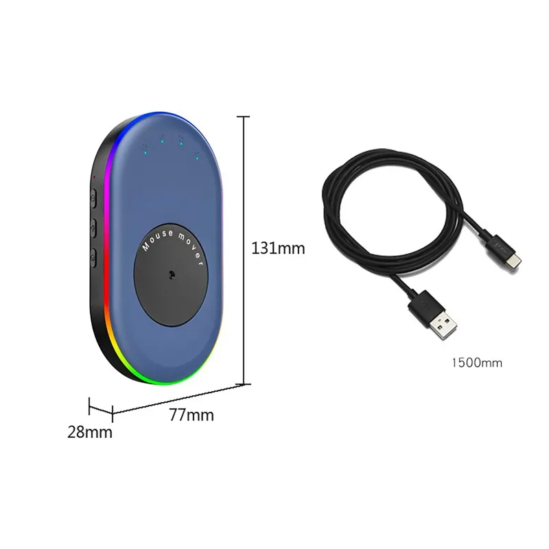 Rotary Virtual Mouse Shaker Anti-sleep Automatic Movement To Prevent Computer Lock Screen With Switch for Computer Awakening