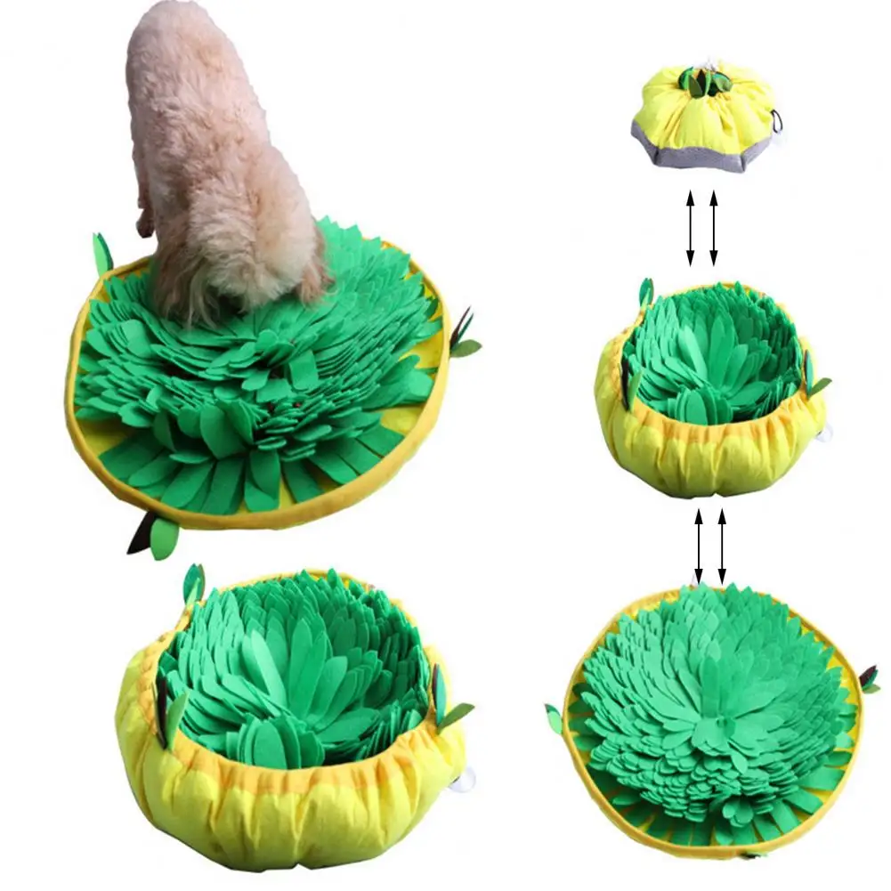 Pet Sniffing Mat Non-slip Bottom Smell Training Pad Washable Foraging Blanket Dog Snuffle Toy Pet Supplies