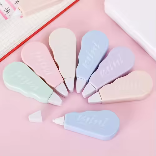 6pc Set Correction Tape Kawaii Mechanical Cute Design Correction Tape - Perfect for Decorating Diaries and School Supplies - Image 5