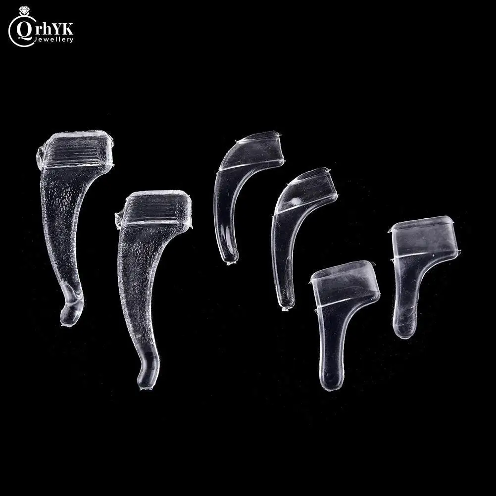 10pairs/set Ear Grip Hooks Anti-slip Holder Silicone Glasses Ear Hooks Tip Eyeglasses Grip For Eyeglasses Eyewear Accessories