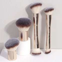 MAANGE 4pcs Professional Makeup Brush Set Dual-end Foundation Powder Concealer Blusher Bronzer Makeup Brush Soft Dense Bristles