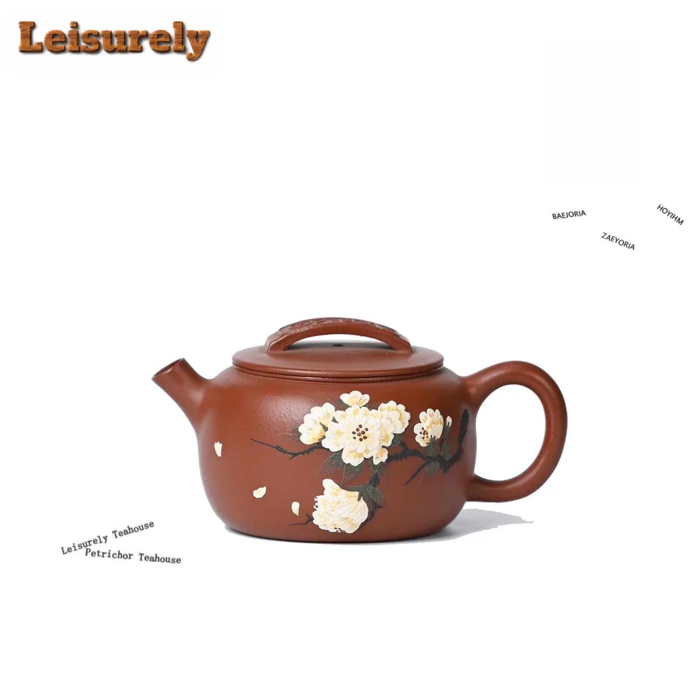 140ml Creative Yixing Purple Clay Teapots Handmade Flowers Large Caliber  Pot Raw Ore Zhu Mud Kettle Chinese Zisha Tea Set Tea