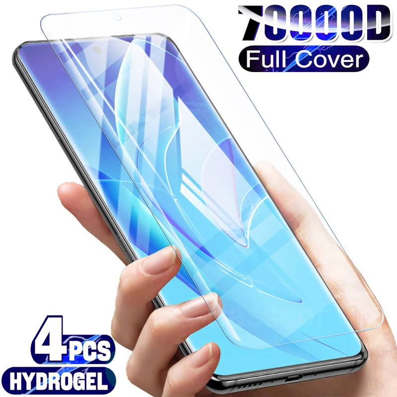 4PCS Full Cover Hydrogel Film On The For Xiaomi POCO X3 Pro X4 NFC M3 M4 F2 F3 F4 GT Screen Protector For Redmi Note 11 10 9 Pro