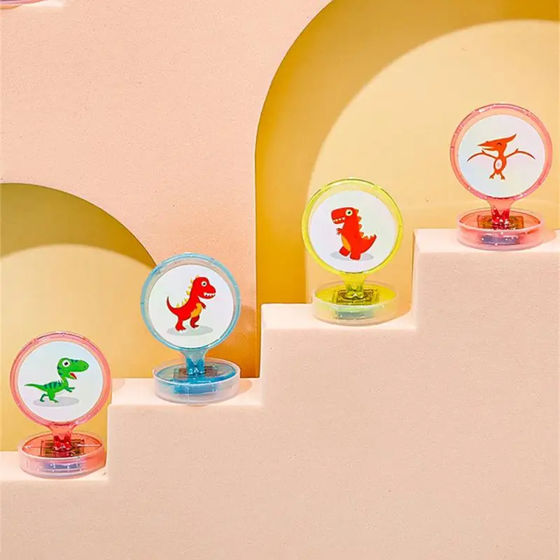 غطاء ختم رياض الأطفال ، منع الحبر من تبخير الأختام الحيوانية ، نمط حيوان أليف لطيف ، ختم لعبة الدماغ اللامع ، سهل الحمل