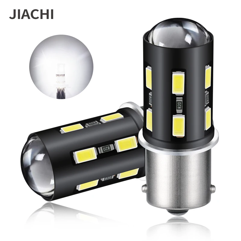 

Jiachi 10 шт. 1156 BA15S P21W 7443 указатель поворота 1157 3157 7443 стоп-сигнал T20 5630Chip 18SMD белый DC12-24V 6000K 5W 720LM