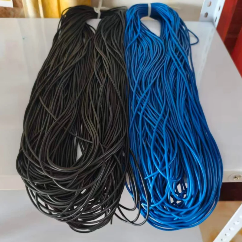 New 1000g/lot Diameter 2.8mm Natural Latex Elastic Rope 6X High Stretch Solid Round Latex Cord Durable Stretch String Latex Rope