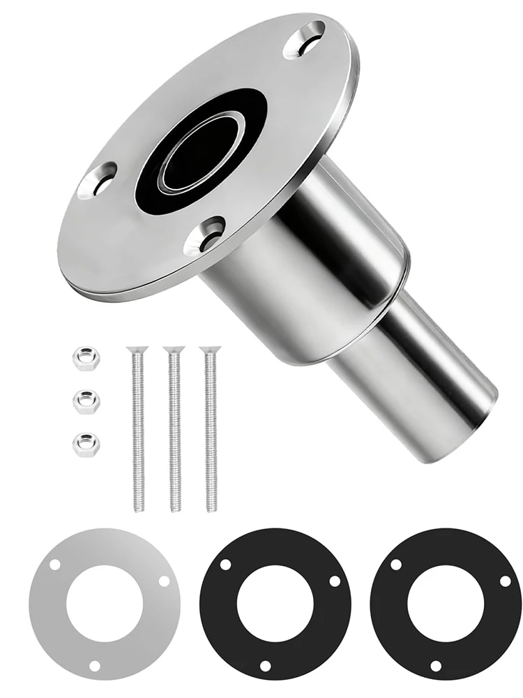 Stainless Steel 316 Thru Hull Exhaust Fitting 24mm Hose Pipe Marine Port Webasto Planar Eberspacher Diesel Parking Heater Nuts