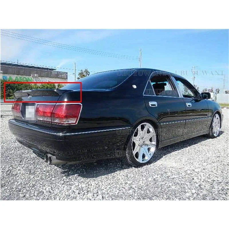 Rear Wing Spoiler For TOYOTA CROWN ATHLETE V 2000-2004 Year High Quality ABS Glossy Black Car Tail Wing Decoration Trunk Spoiler