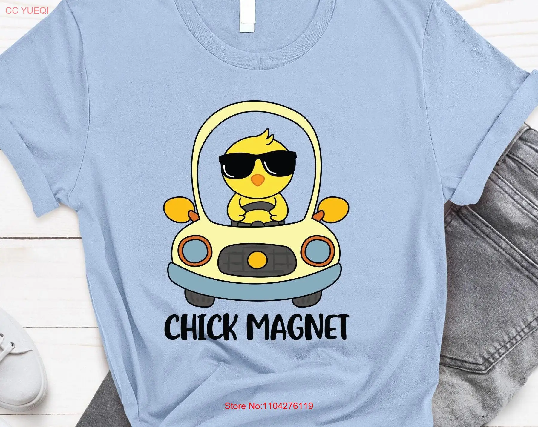 

Футболка Chick MagneT для мальчиков, пасхальная мужская забавная футболка с курицей для влюбленных, саркастичная футболка с длинными или короткими рукавами