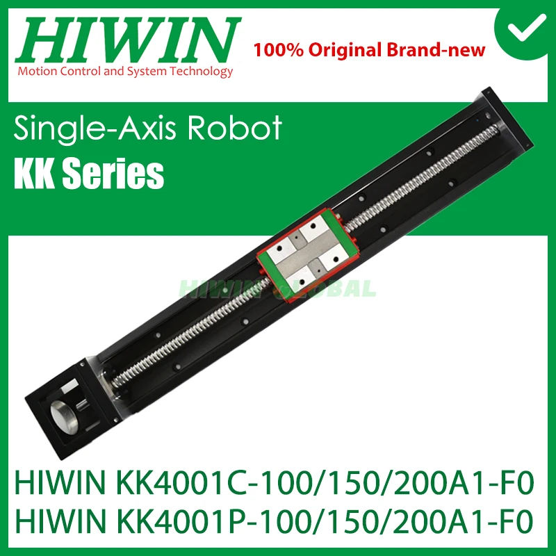 Original HIWIN KK40 Module Single-Axis Robot Ball Screw KK4001C KK4001P Linear Slide Stages High Accuracy Stiffness 100150200MM