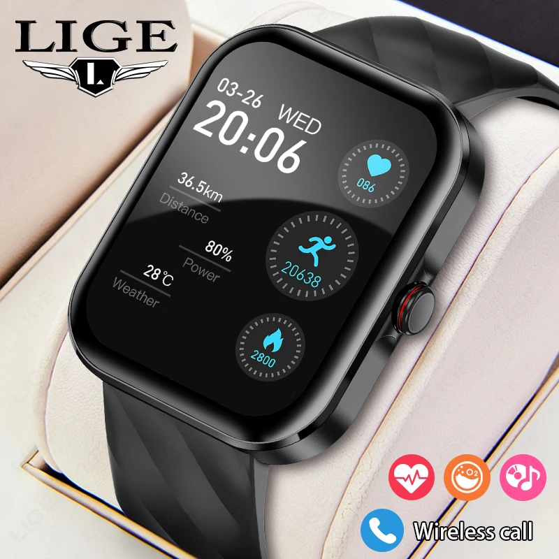 

New 1.91-inch HD Screen Men Women Smart Watches Bluetooth Call Waterproof Sport Smartwatch Heart Rate Monitoring Female Function