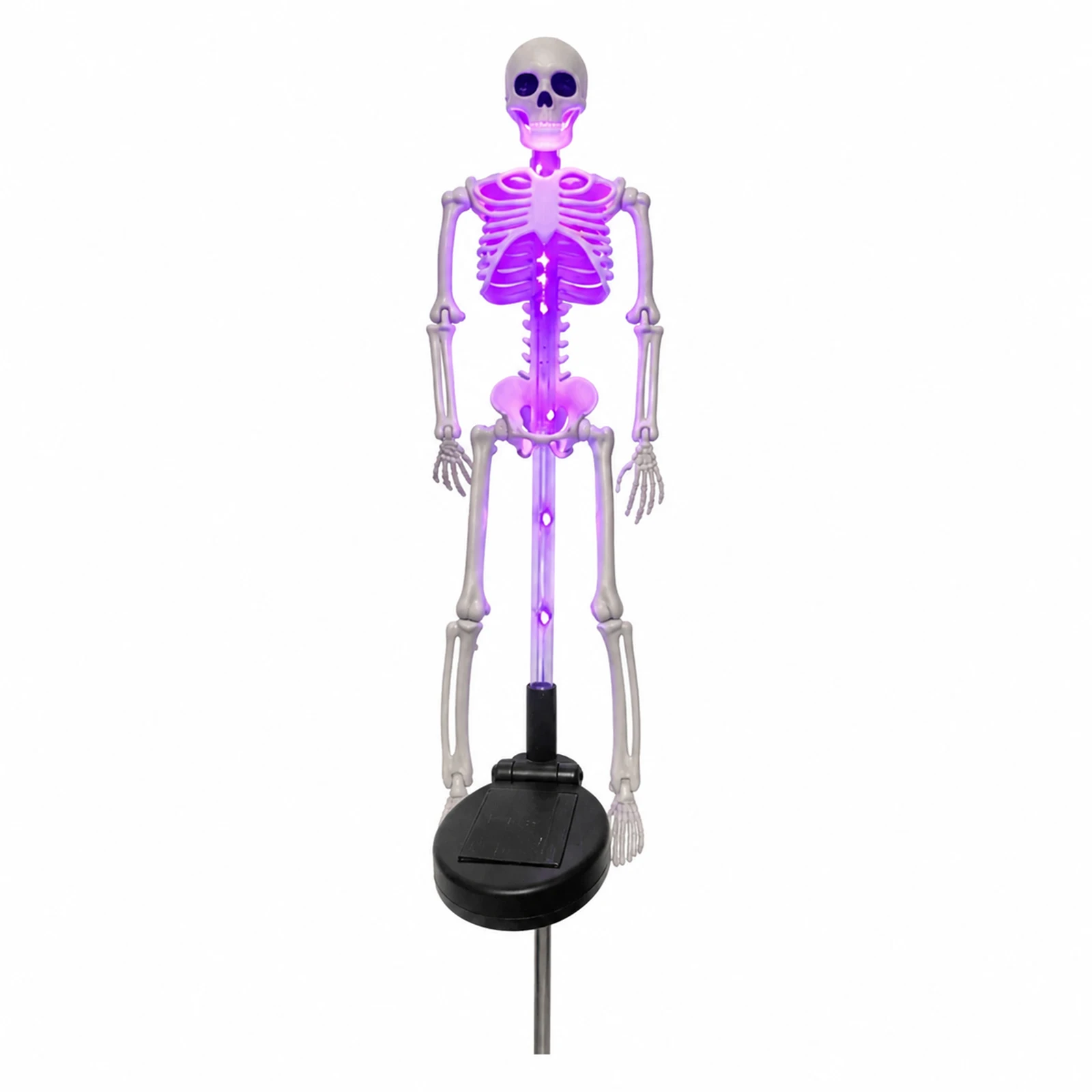 Skull Stake Light Spooky Halloween Garden Decor for Party Lovers Waterproof Solar LED Bone Lamp Outdoor Yard Ornament