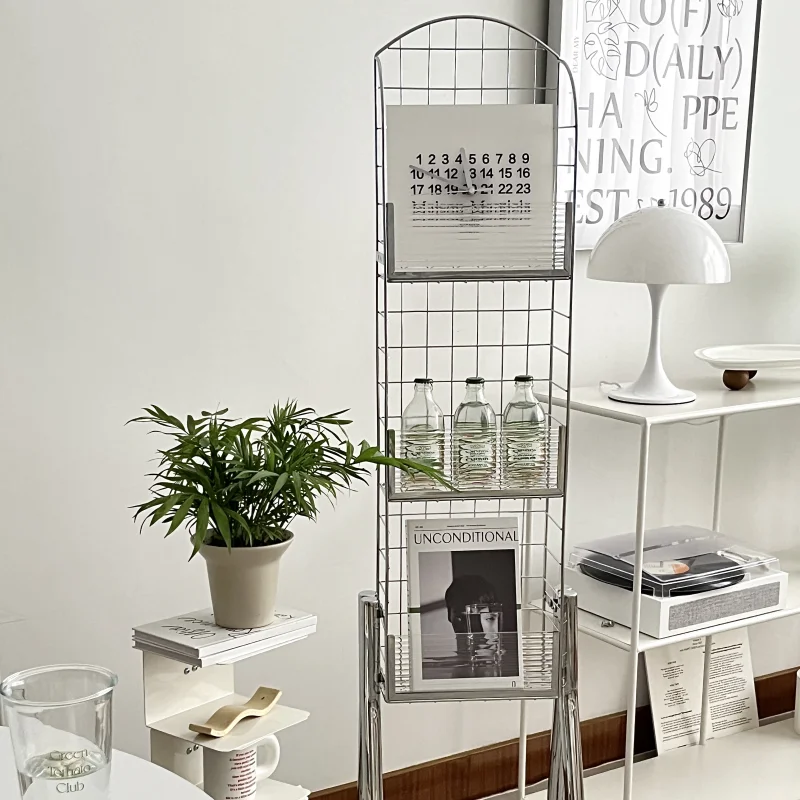 Metal Family Bookshelf Modern Customized Acrylic Bookcase Style Time Living Room Furniture Moving Storage Rack