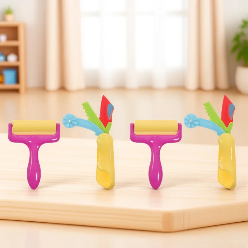 Ensemble de moules en argile de couleur pour enfants, 20 pièces, moules à pâte à modeler, outils de cuisson de dessin animé, Kit d'activités artisanales