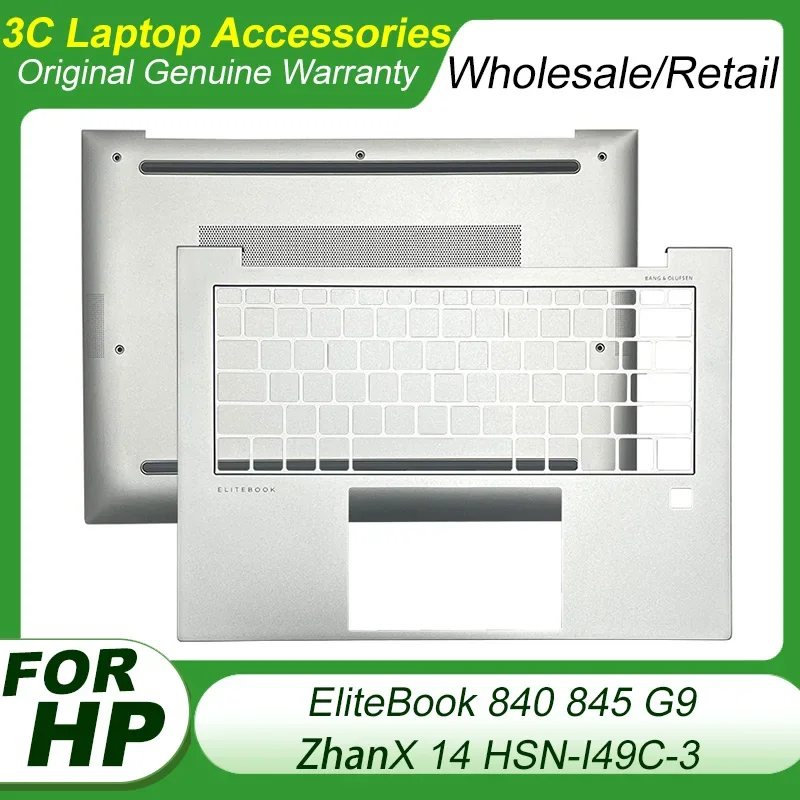 

Original New For HP EliteBook 840 G9 845 G9 ZhanX 14 HSN-I49C-3 Palmrest Upper Case Top Cover Lower Bottom Base Case Silver