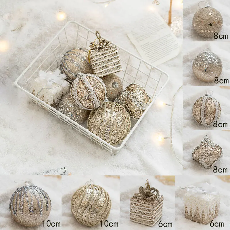 

Holiday Hanging Ball Kit for Christmas Tree and Table Decor Decorative Pendants to Create Festive in Home Settings