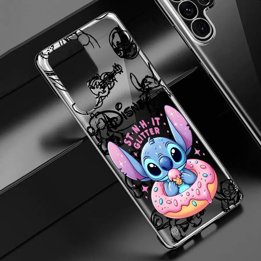 Cartoon Cute Stitch Phone Case for Galaxy S20 S21 S23 S24 FE S22 S23 S24 Plus S22 S23 S24 Ultra