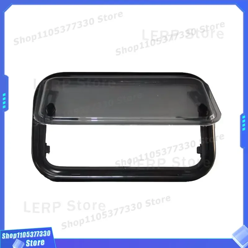 500x300mm Double Glazed Acrylic Window with Blinds for RV Trailer Camper Caravan Motorhome Accessories Black Frame Tinted
