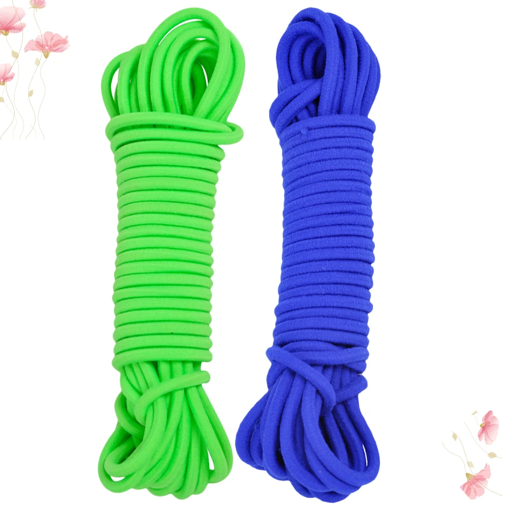 

2pcs Jump Rope Toys Elastic Ropes for Kids Adults Lightweight Portable Sports Training Fitness Fun