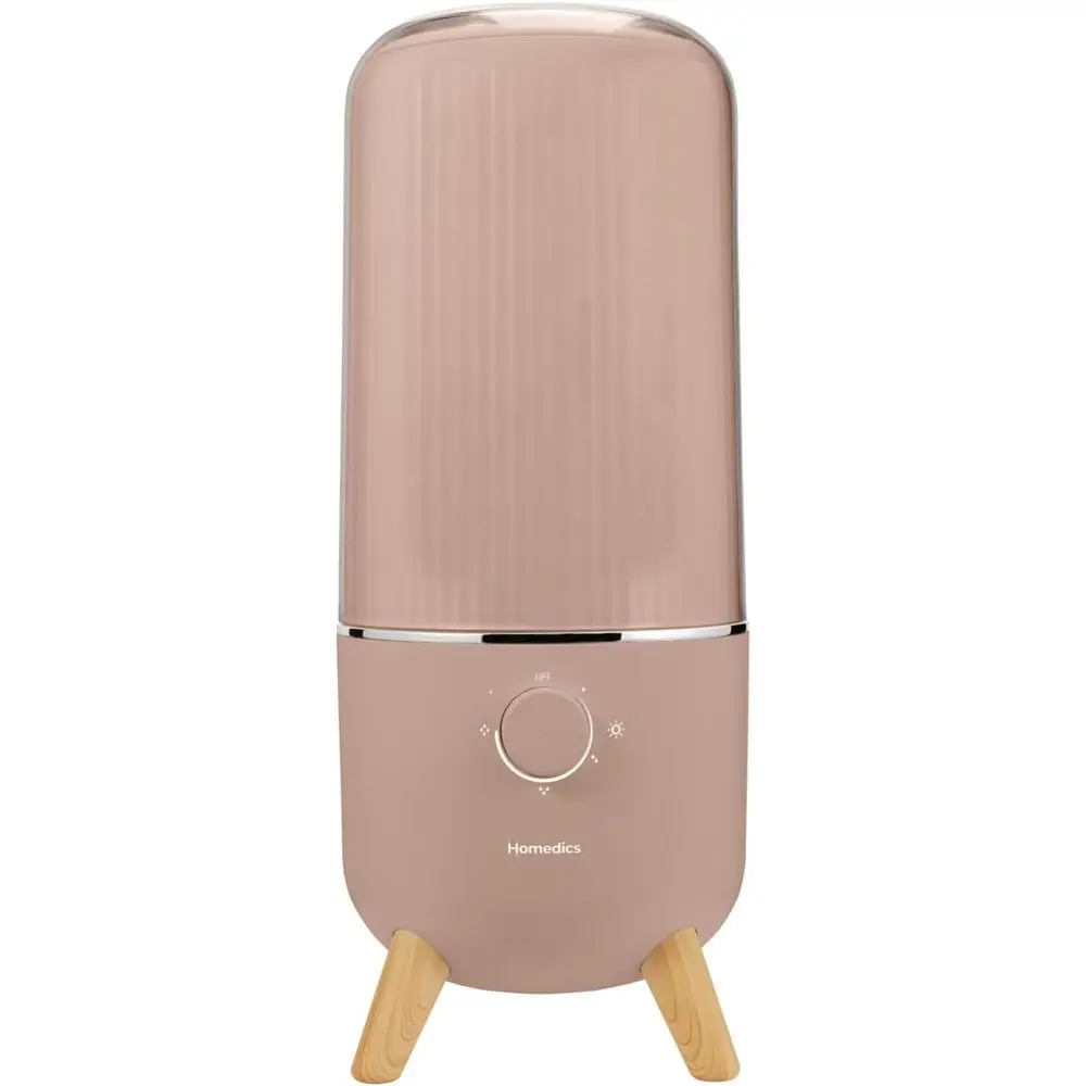 

0.97-Gallon Cool Mist Humidifier with 45-Hour Operation, Aromatherapy, Night Light, Auto-Off, Demineralization Filter, Taupe