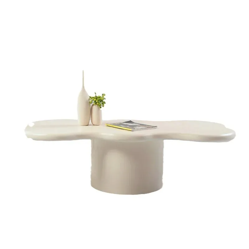 

Nordic irregular coffee table low table, cloud special-shaped tea table