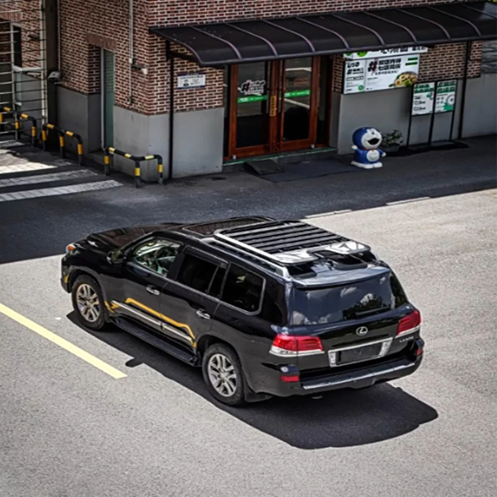 

LX570 Специальный модифицированный багажник на крышу AW, аксессуары для платформы, принадлежности для палаток, низкий уровень шума и низкая ветростойкость, алюминиевый сплав