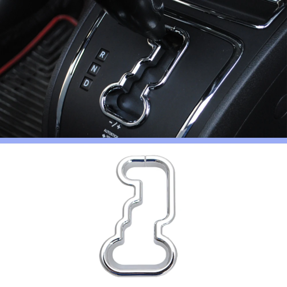 Gear Shift Frame Decal Decoration Cover Trim for Compass 2007-2016 for Patriot 2011 2012 2013-2016 Car Accessories ABS Chrome