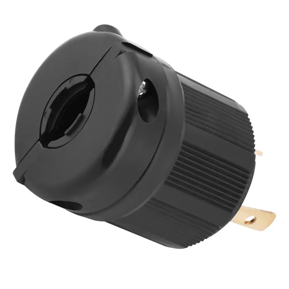 Plug Adapter L5-30P Twist Lock Electrical Plug AC 125V 30A Black Plug 3 Pole Plug Connector Industrial Application