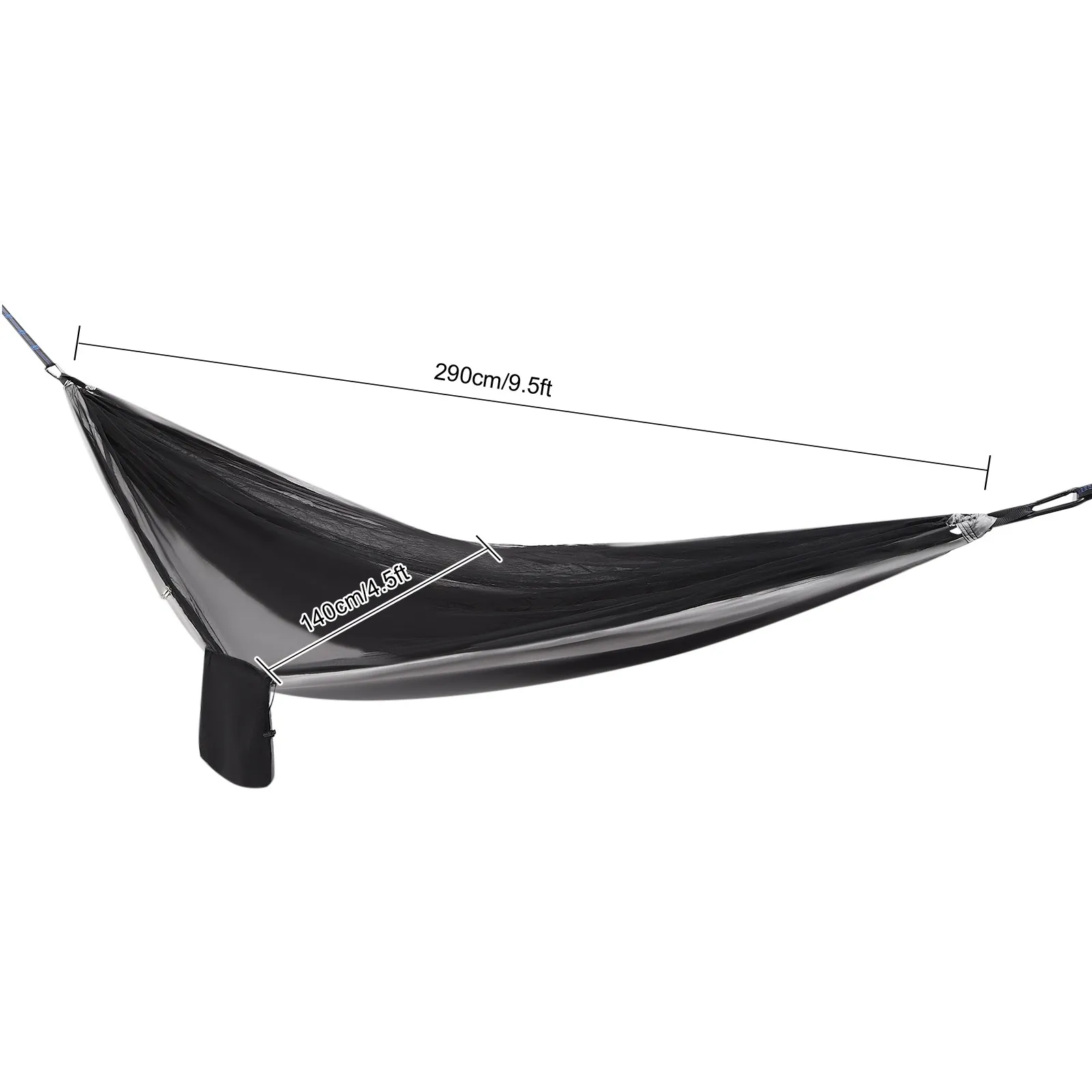 Camping Hammock Complete Set 440lbs Portable Hammock with Tree Straps - Travel, Backpacking, Hiking, Outdoors Camping Gear