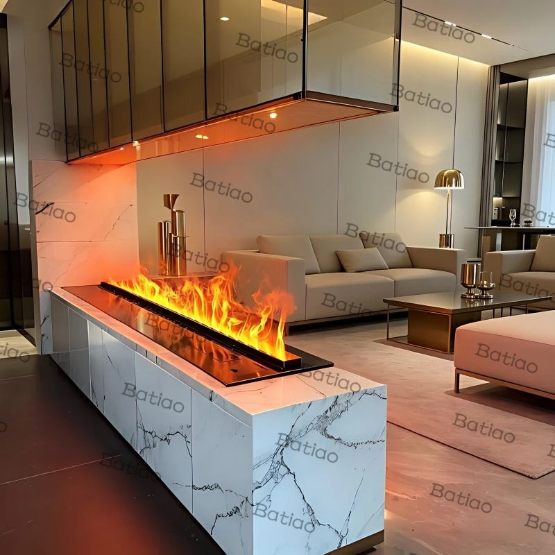 RGB Color Changing Water Vapor Fireplace камин Ultrasonic Mist Technology with 20 Dynamic Flame Modes for Immersive Experience
