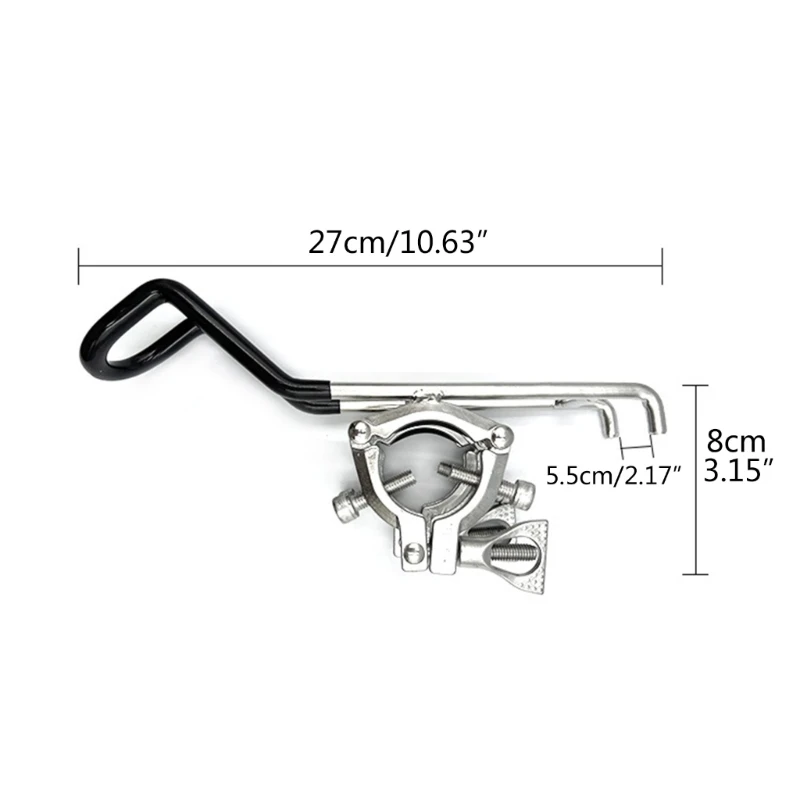 Stainless Steel Stand Clip Fishing Rod Sea Fishing Rod Holder Bracket Boats Yacht Adjustable Fish Rod Holder Accessories