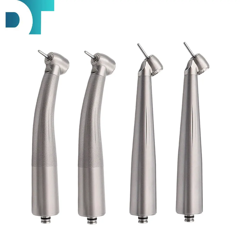 

45 Degree High Speed Handpiece LED Fibre Optic Air Turbine Motor 4/6 holes Ceramic Bearing Original Style Dentistry Tools