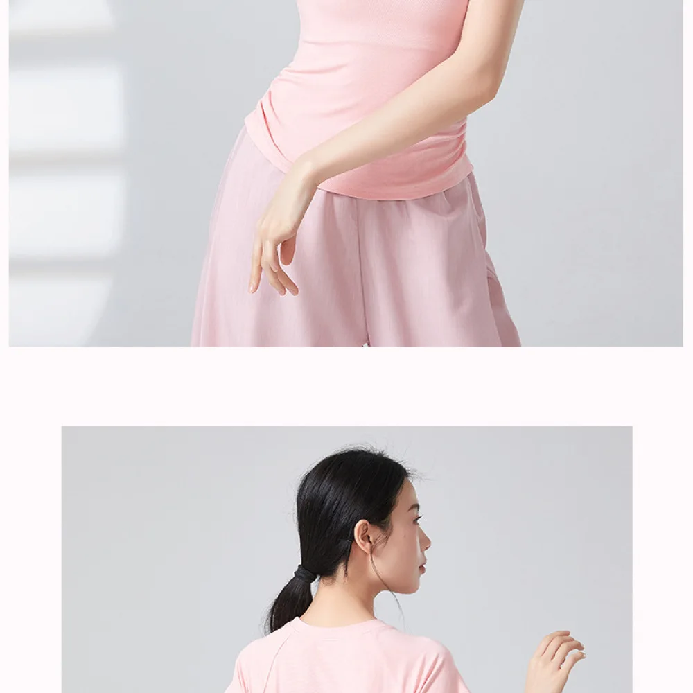Professional Women Long Sleeve Dance Top Backless Modern Classical Ballet Fitness Training Suit Body Shaping Practice Apparel