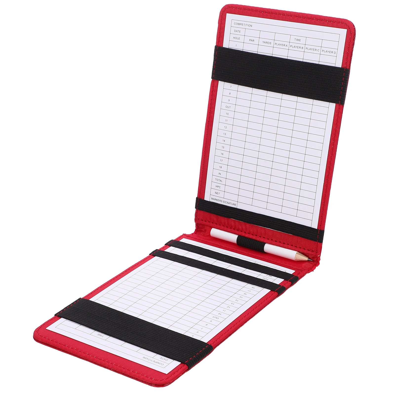 

Golf Score Book Golfs Supplies Sheet Music Game Tracking Counter Portable Golfing Record Notepad Card Holder