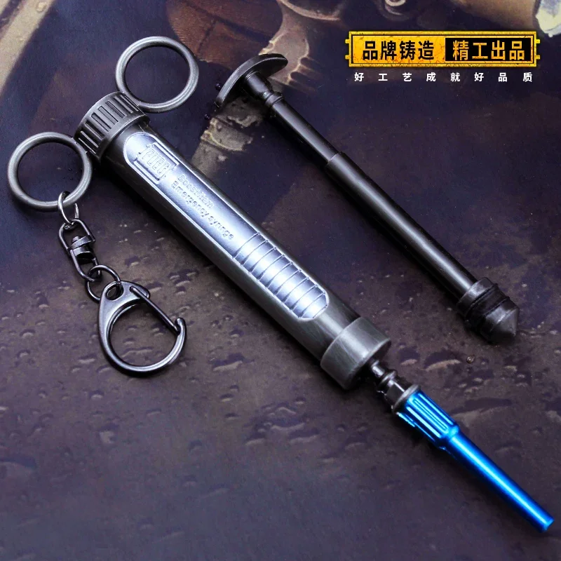 

PUBG Playerunknown's Battlegrounds логотип Адреналийский шприц брелок кулон аксессуары для косплея для коллекции подарков домашний декор