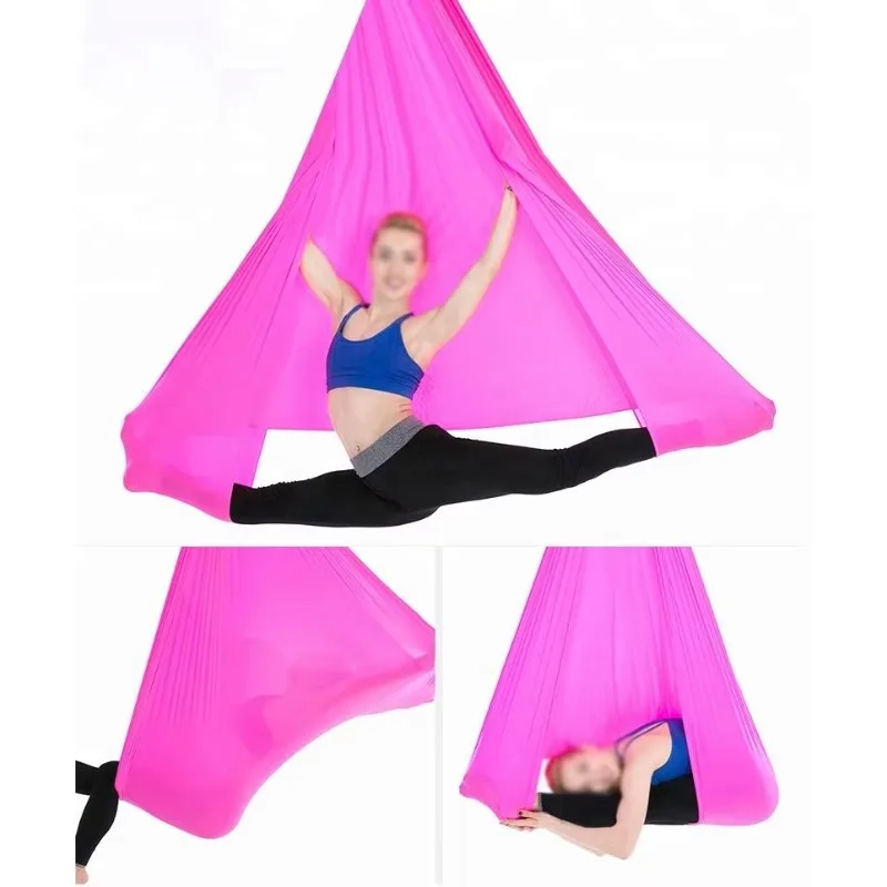 

Высококачественный шелковый гамак для аэройоги, набор для инверсионных упражнений, антигравитационные качели, оборудование для домашнего спортзала, тренировок по йоге, хит продаж