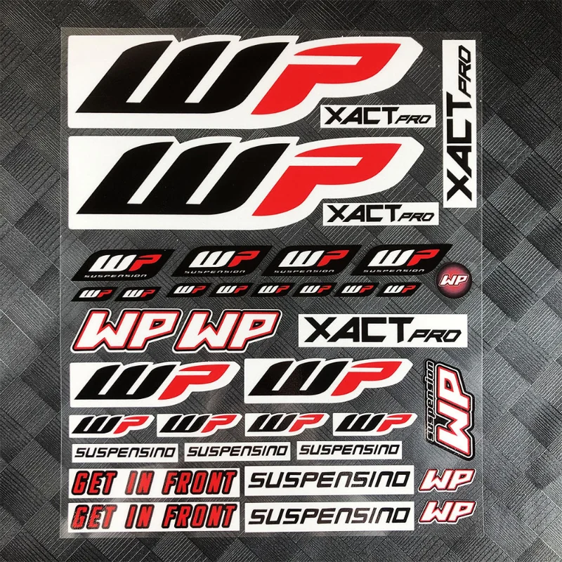 WP Reflective Sticker motorcycle Shock Absorbing Decals for KTM Off-road Motorcycle Front Forks Waterproof For Kawasaki Benelli