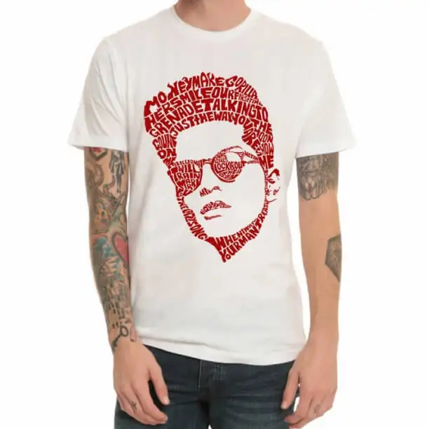 Tričko #Bruno Mars Rock White, graphic tee, gift for fan TE2942