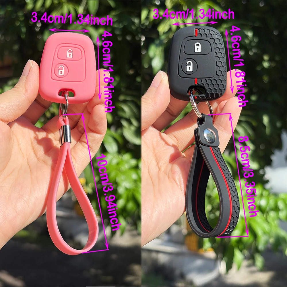 مفتاح فوب غطاء حماية لبيجو 206 107 207 307 2007 406 شريك المفاتيح حامل لسيتروين C3 C1 C2 بيرلينجو قبعات