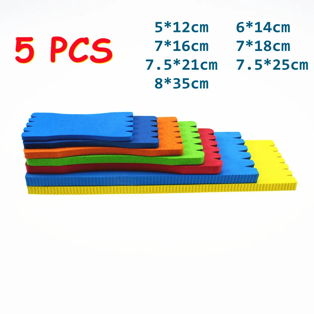 5PCS EVA Foam 12/14/16/18/21/25/35cm Wrap Foam Wire Plate Fishing Line Winding Board Random Color Fishing  Accessories