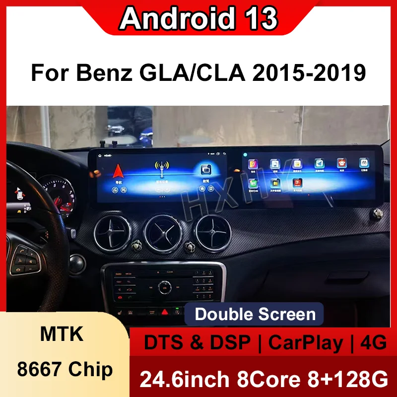 

Double Interactive Android 13 8+128G Auto Carplay Car Dvd Radio Player Navigation Multimedia Stereo For Benz CLA GLA 2015-2019