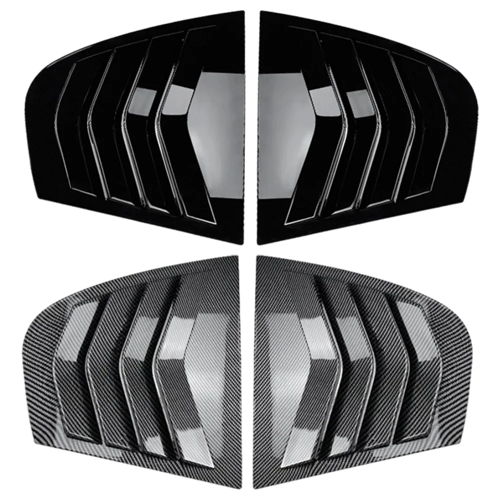 2pcs Rear Side Window Trim Spoiler for BMW 3-Series E90 320i 330i M3 2005-2011 Window Shutter Cover Louver Air Vents - view 2